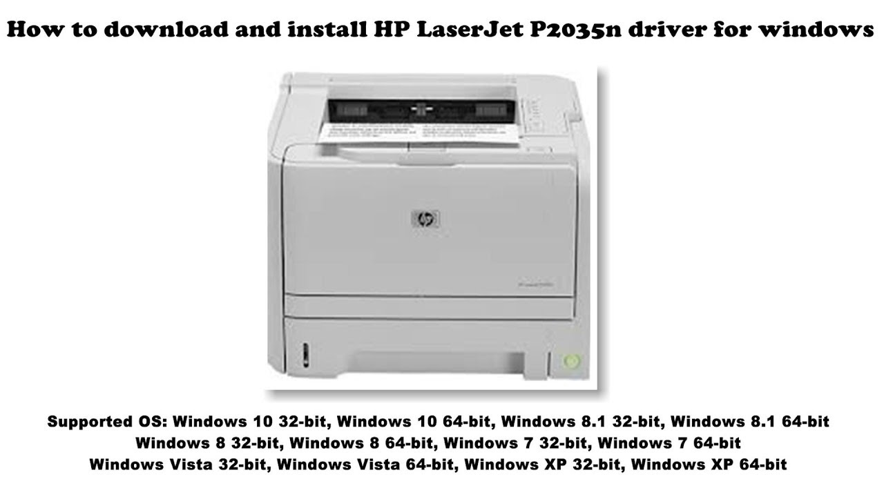 hp laserjet p2035 driver for mac download